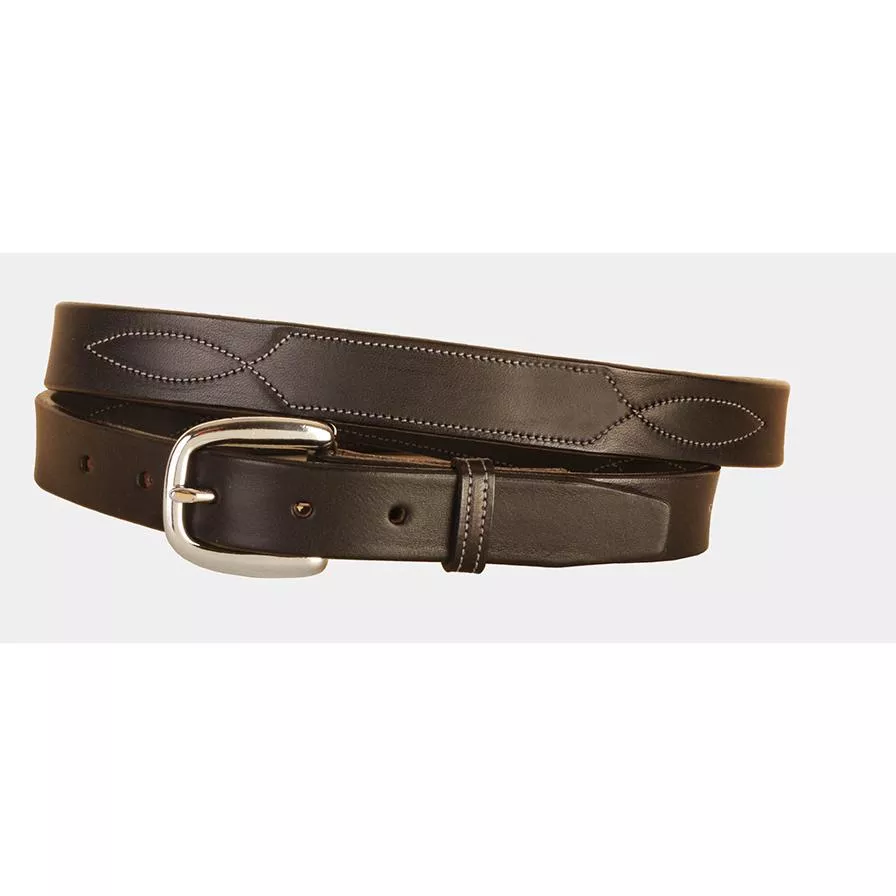 1" BELT W/STITCHED PATTERN