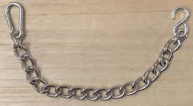 10 Inch Flat Link Chain With 1 Quick Link And S Hook