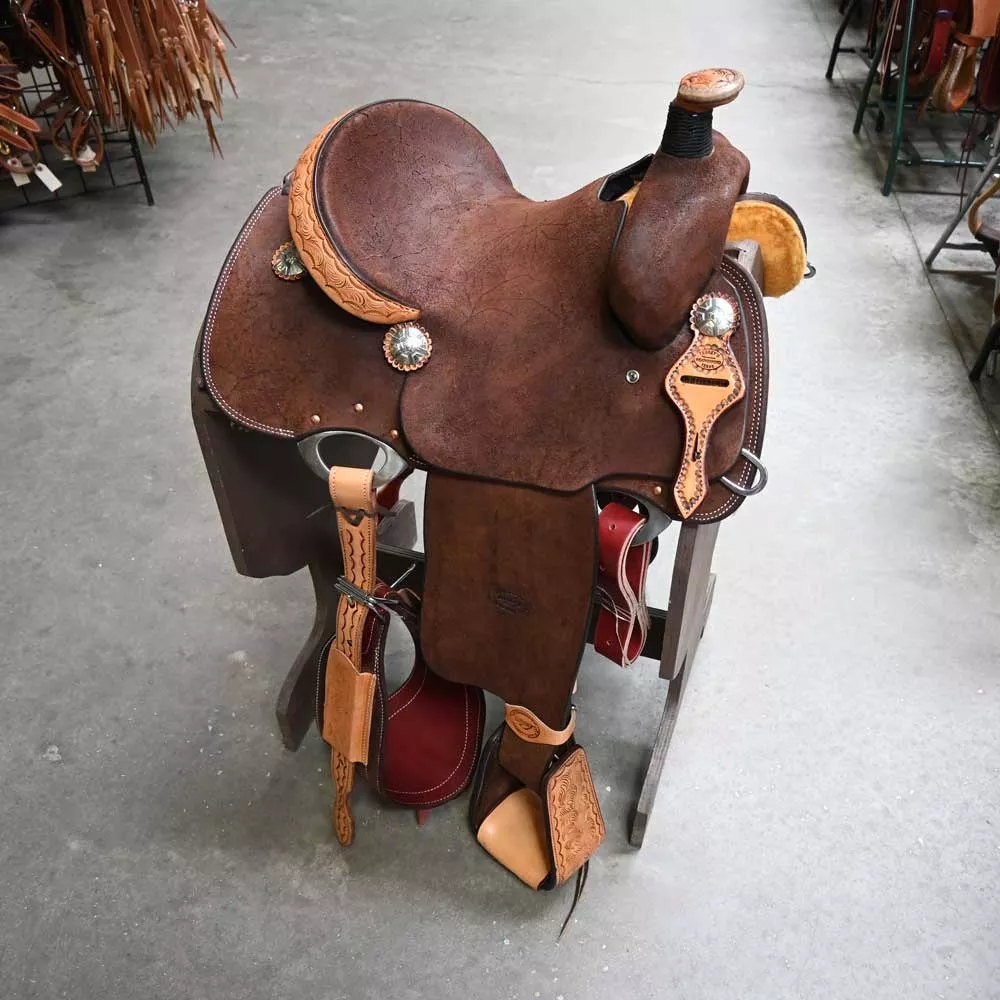 13" TESKEY'S LIGHTWEIGHT TEAM ROPING SADDLE
