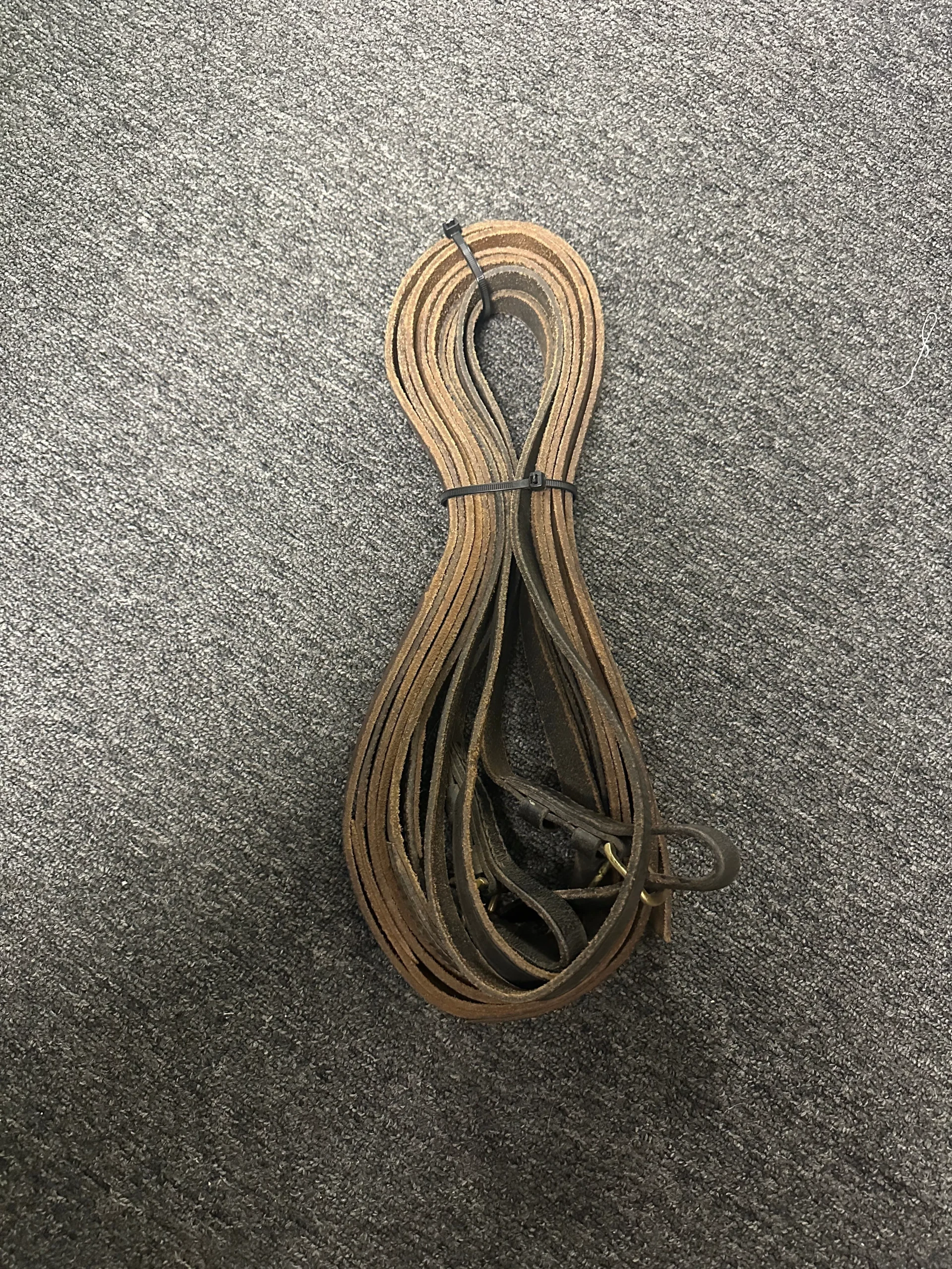 13ft Driving / Long lines brown leather