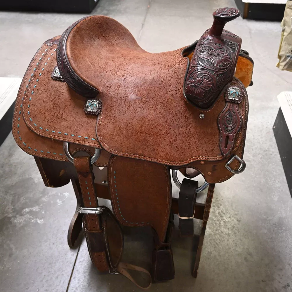 14" USED ADAM TANNER ROPING SADDLE