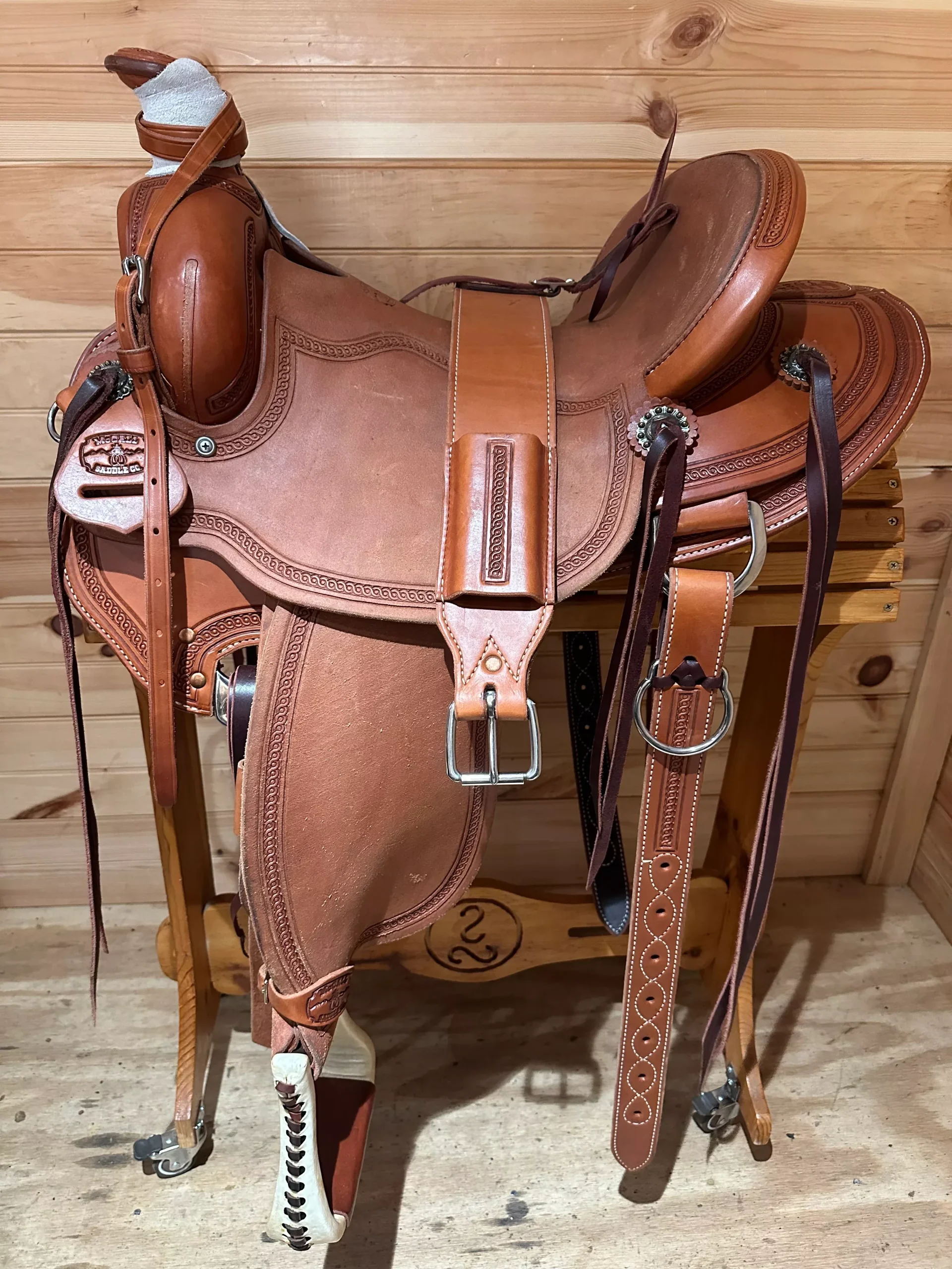 15.5” McCall Lady Pendleton All Around Western Ranch Saddle Model 197 1023