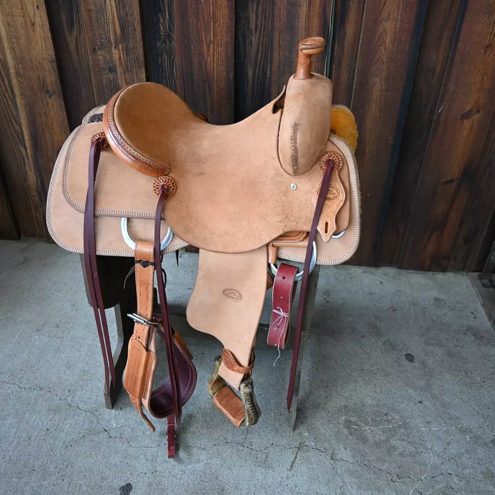 15" TESKEY'S PRO CUTTER RANCH CUTTER SADDLE
