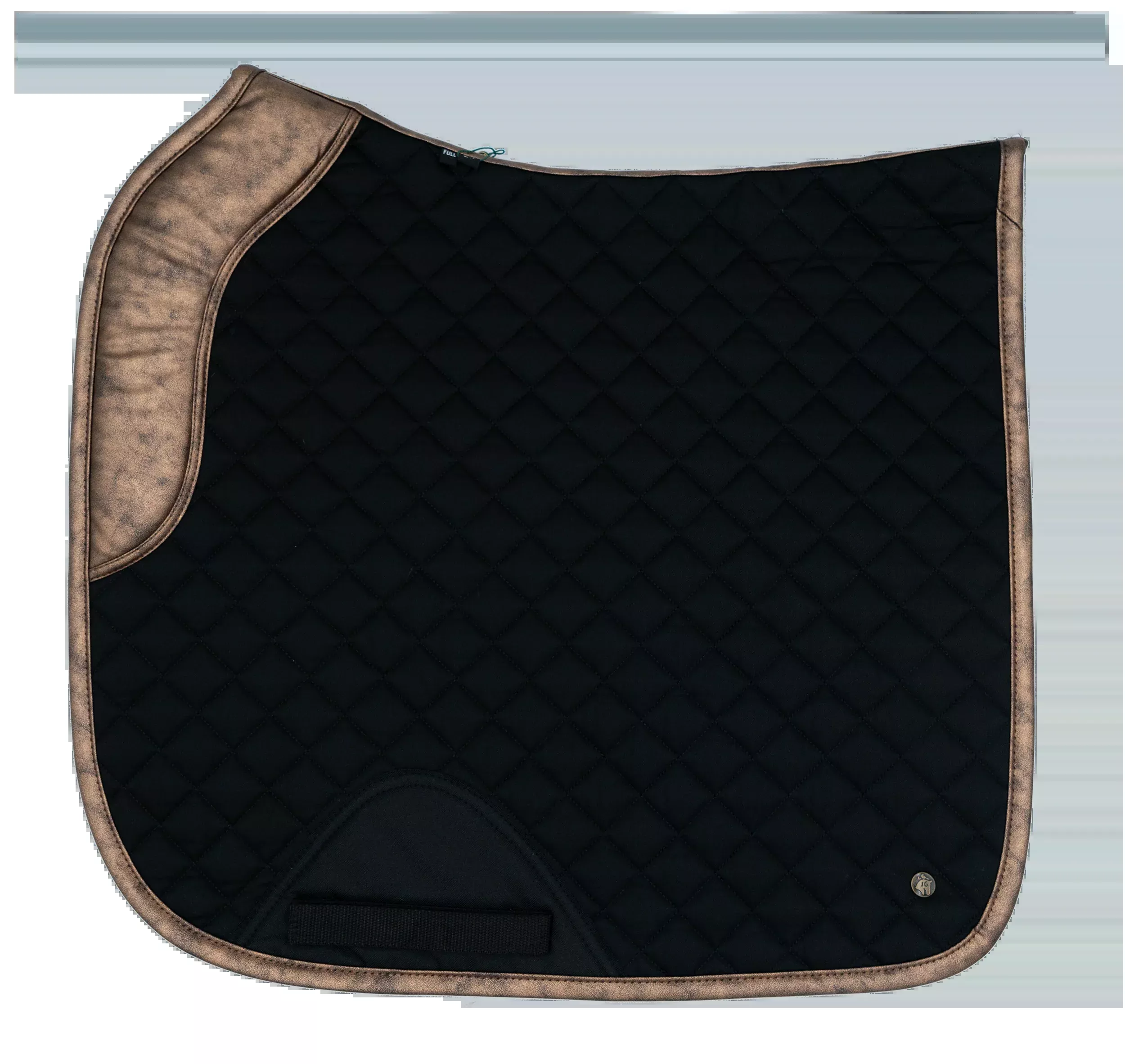 16 Cypress Black and Gold Leaf Saddle Pad