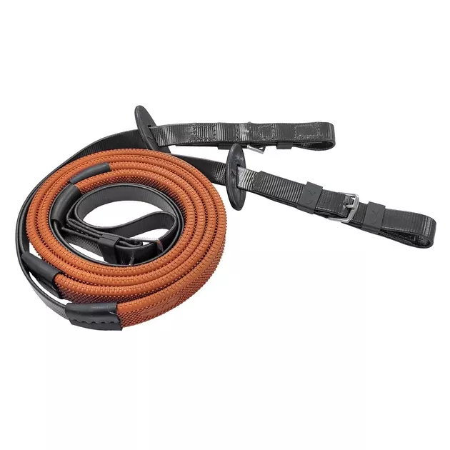 19mm Rein Buckle End Orange Grip