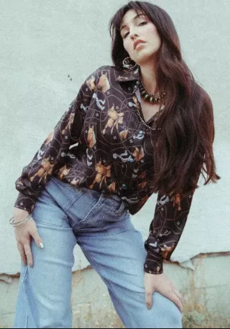 2 Fly Co Satin Saddles LS Shirt