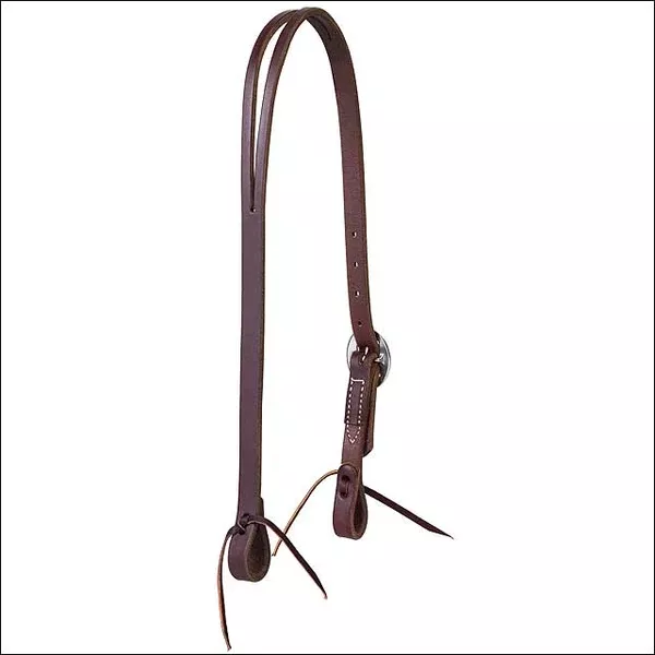 3/4" Weaver Leather Working Cowboy Split Ear Horse Headstall Golden Chestnut