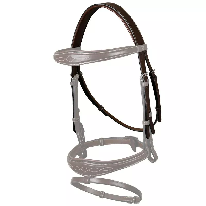 3-Strap Headpiece with Removable Throat Latch