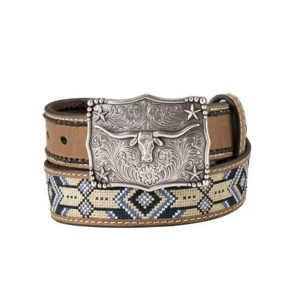 3D Boy's Southwest Embroidered Belt