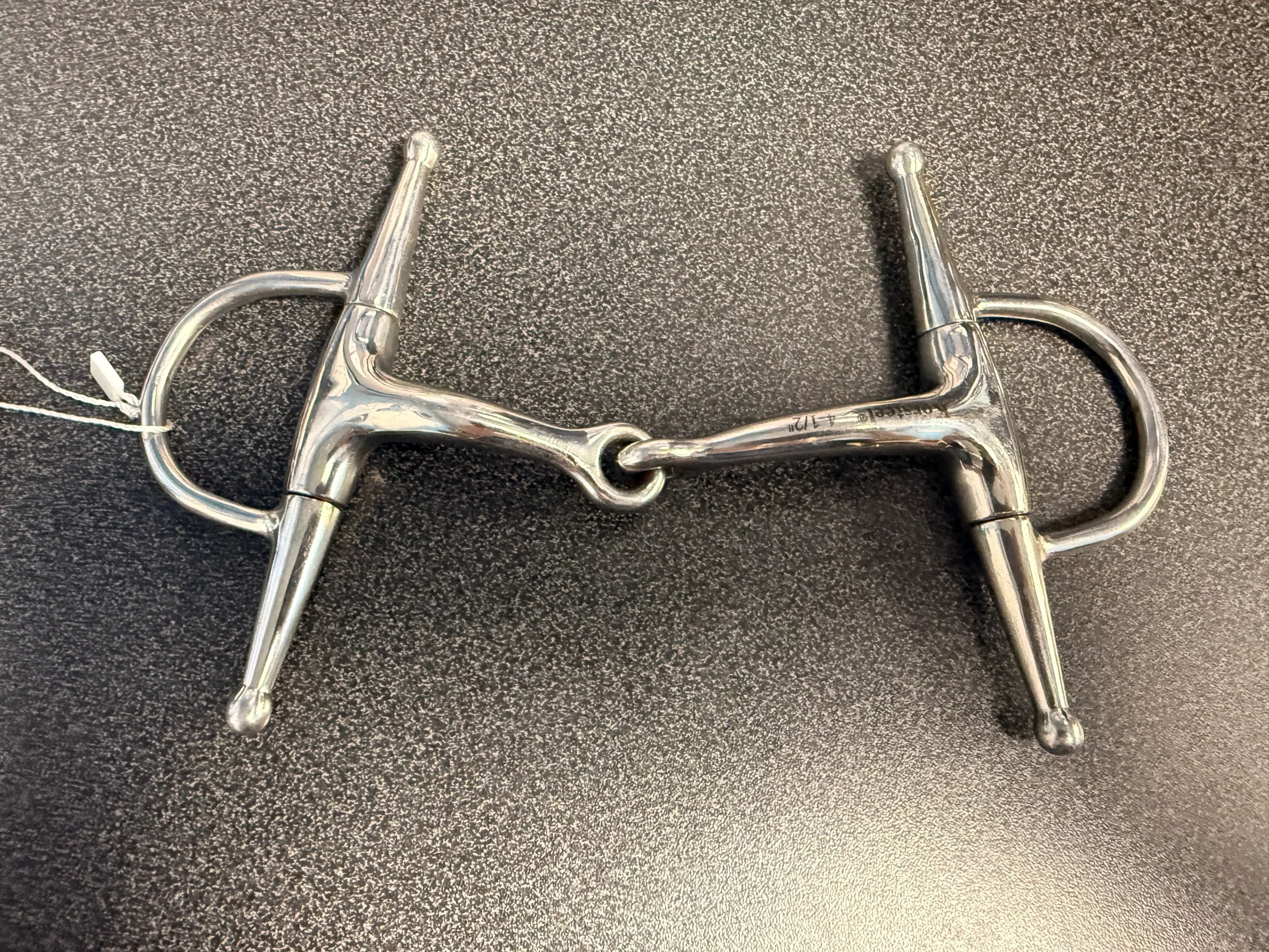 4.50" Full Cheek curved snaffle