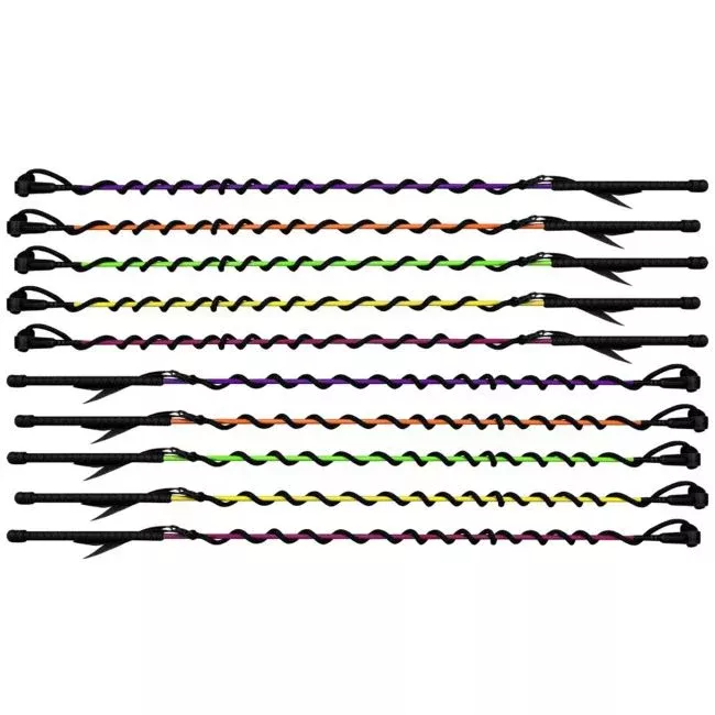 4' Training whip with nylon string and leather end