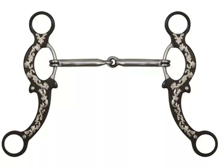 5" Brown Steel Snaffle Bit