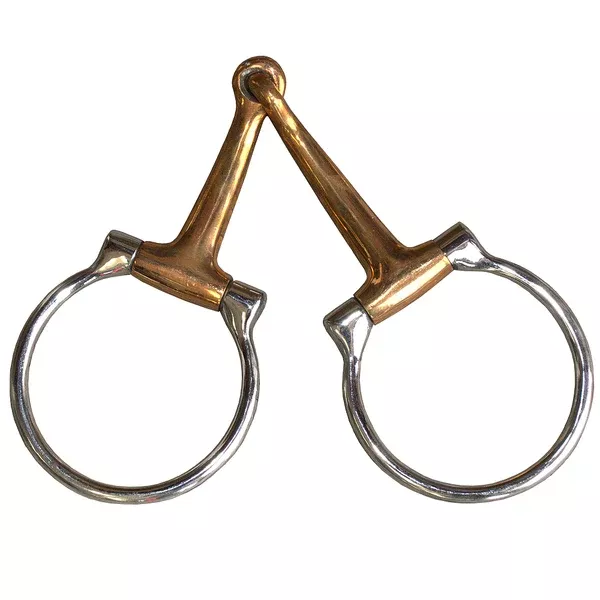 5" Hilason Western Horse Mouth Solid Cooper Ring StainlessSteel Bits