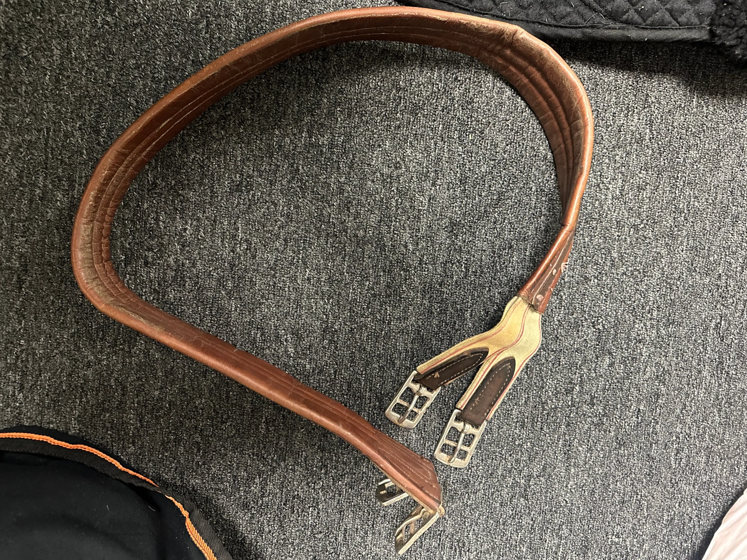 50" Leather English Girth