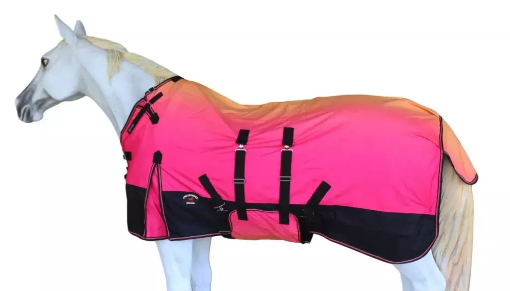 60" Waterproof Fleece-Lined Horse Turnout Blanket – Medium Weight