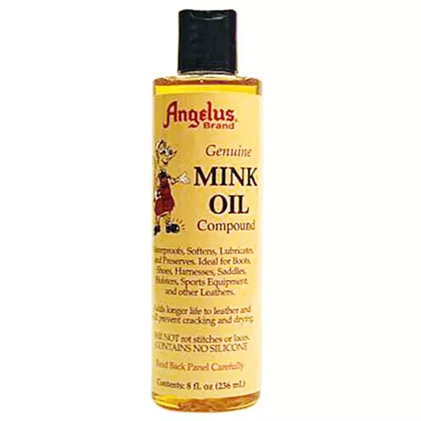 8 Oz Angelus Genuine Leather Mink Oil Liquid Compound