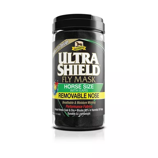 Absorbine Ultrashield Fly Mask With Ears and Removable Nose