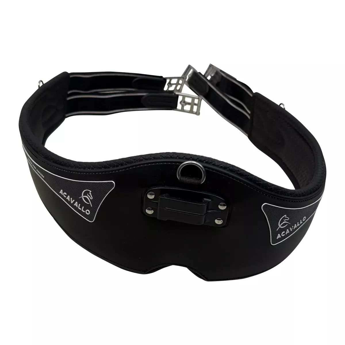 Acavallo Gel & PVC Anatomic Girth in Black - 55"
