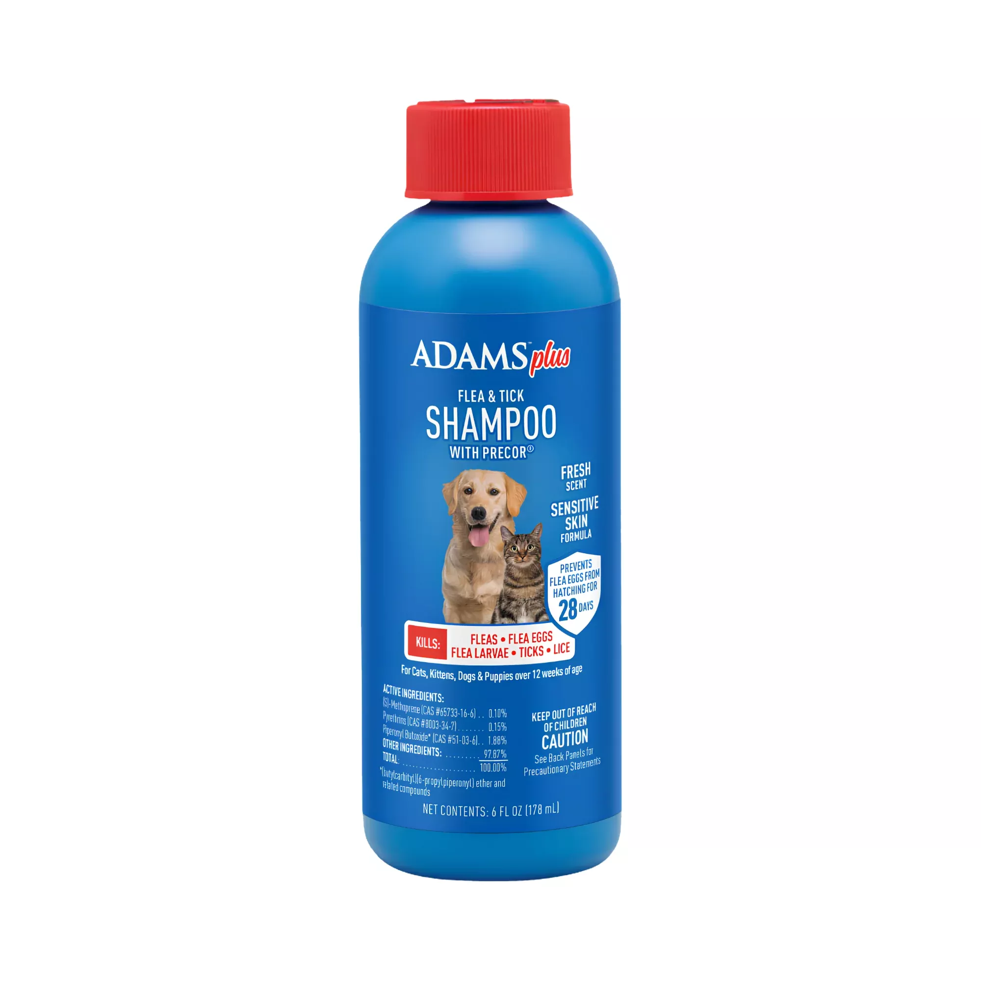 Adam's Plus Flea & Tick Shampoo For Dogs & Cats