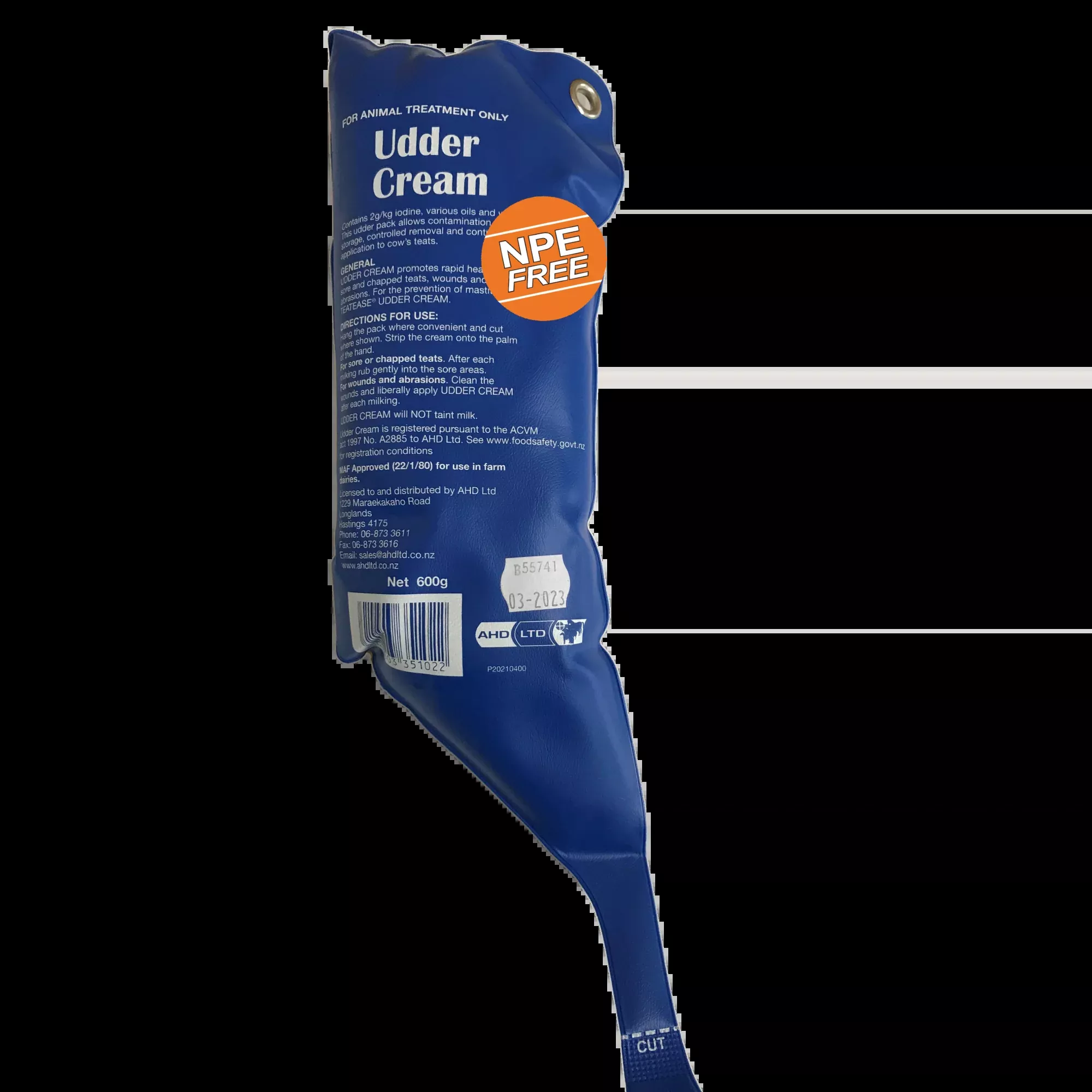 AHD Iodine Udder Cream