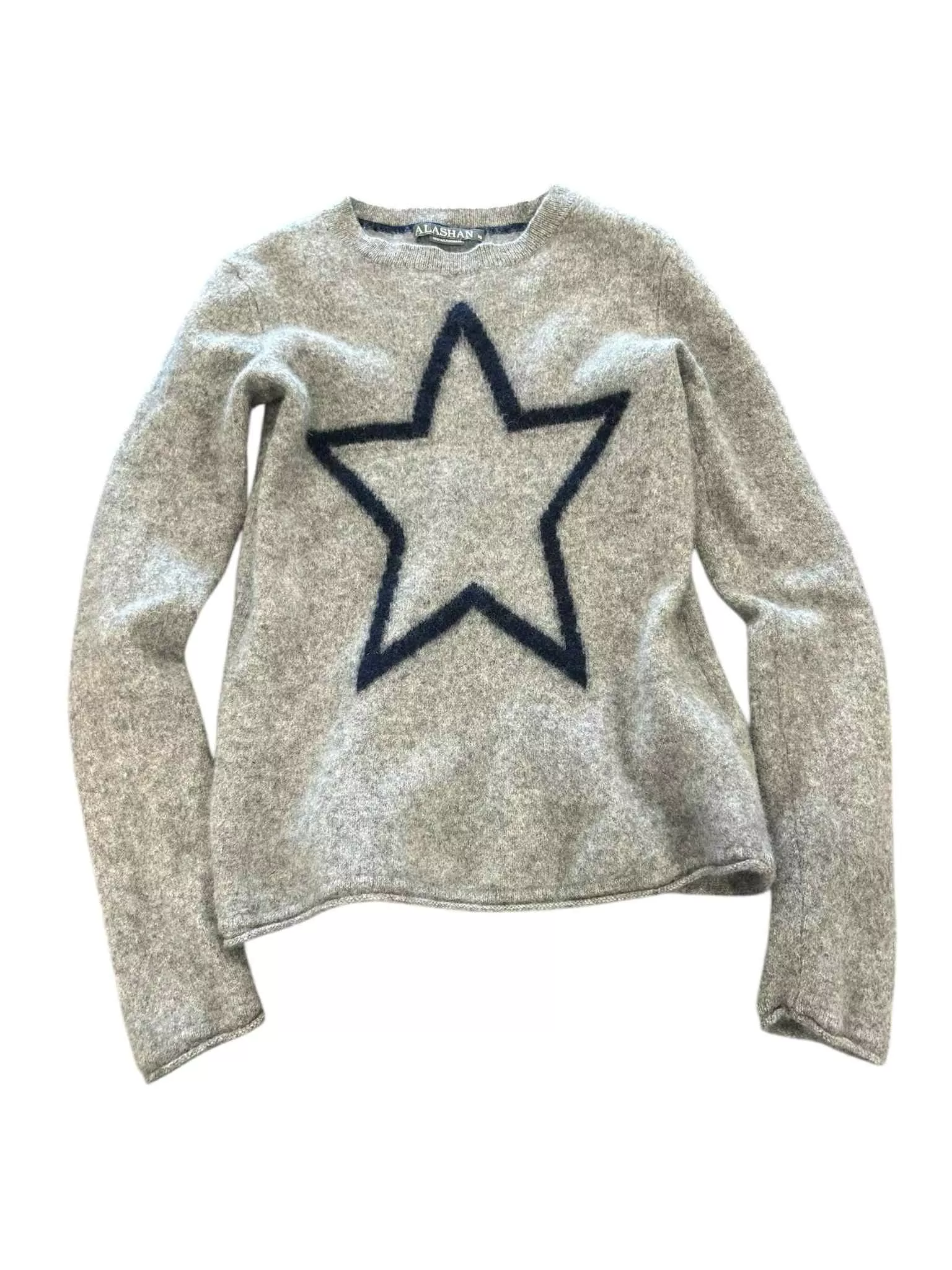 Alashan Cashmere Sweater - Grey/Navy - XS - USED