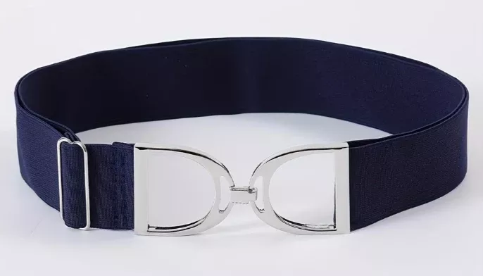 Alloy Stirrup Buckle Equestrian Stretch Belt