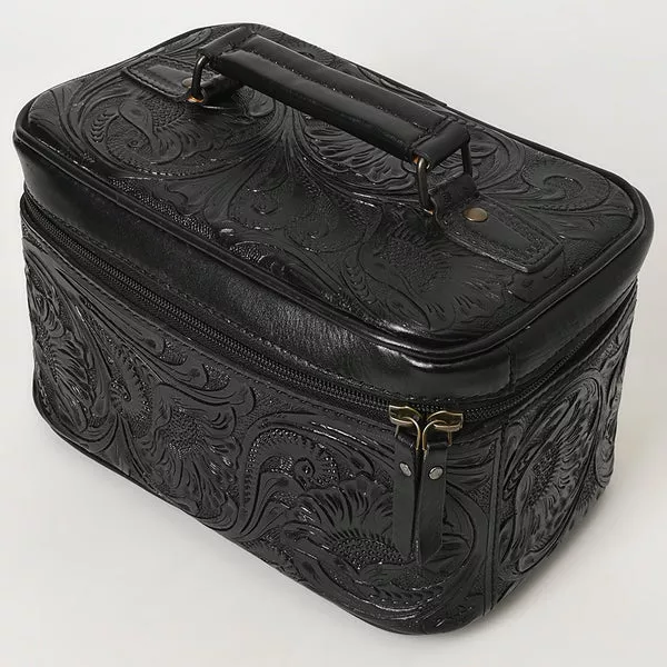 American Darling Western Hand Tooled Leather Jewelry Case