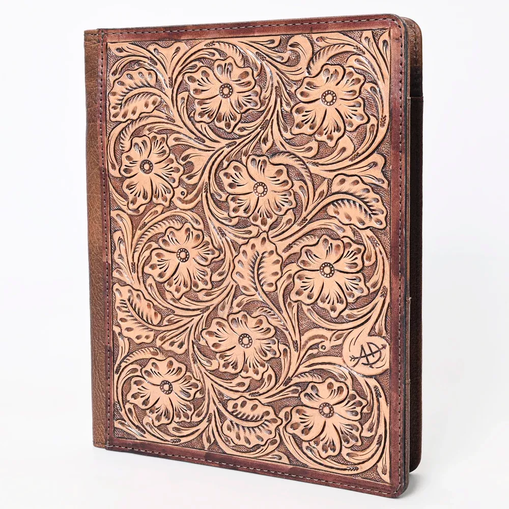 American Darling Western Portfolio Case Handcrafted from Hand Tooled Genuine Leather