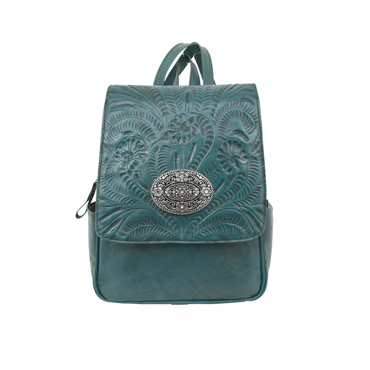 American West Lariats and Lace Backpack With Zipper Closure And Tooled Flap