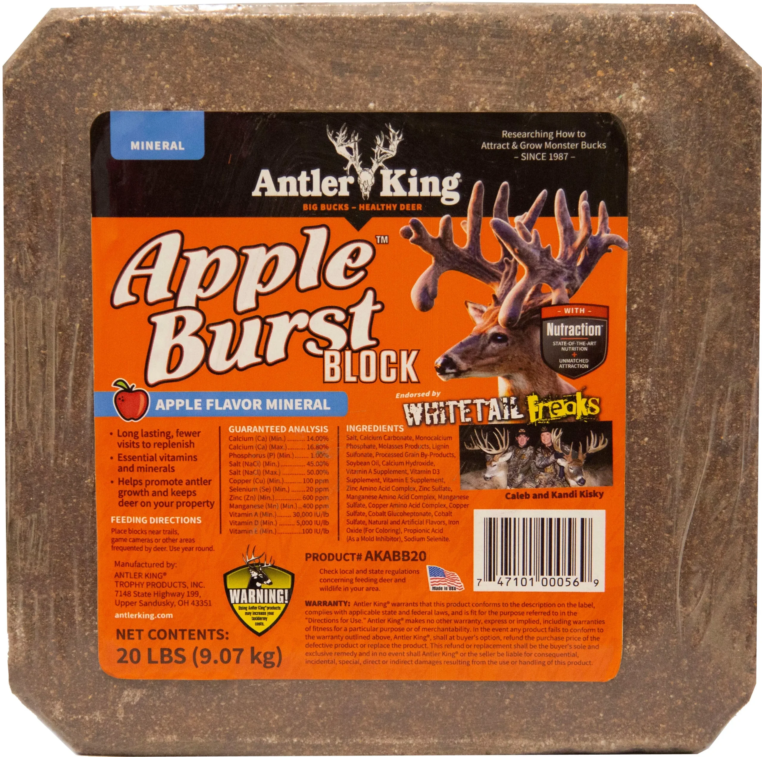 Antler King Apple Burst Deer Block Apple 20 Lb