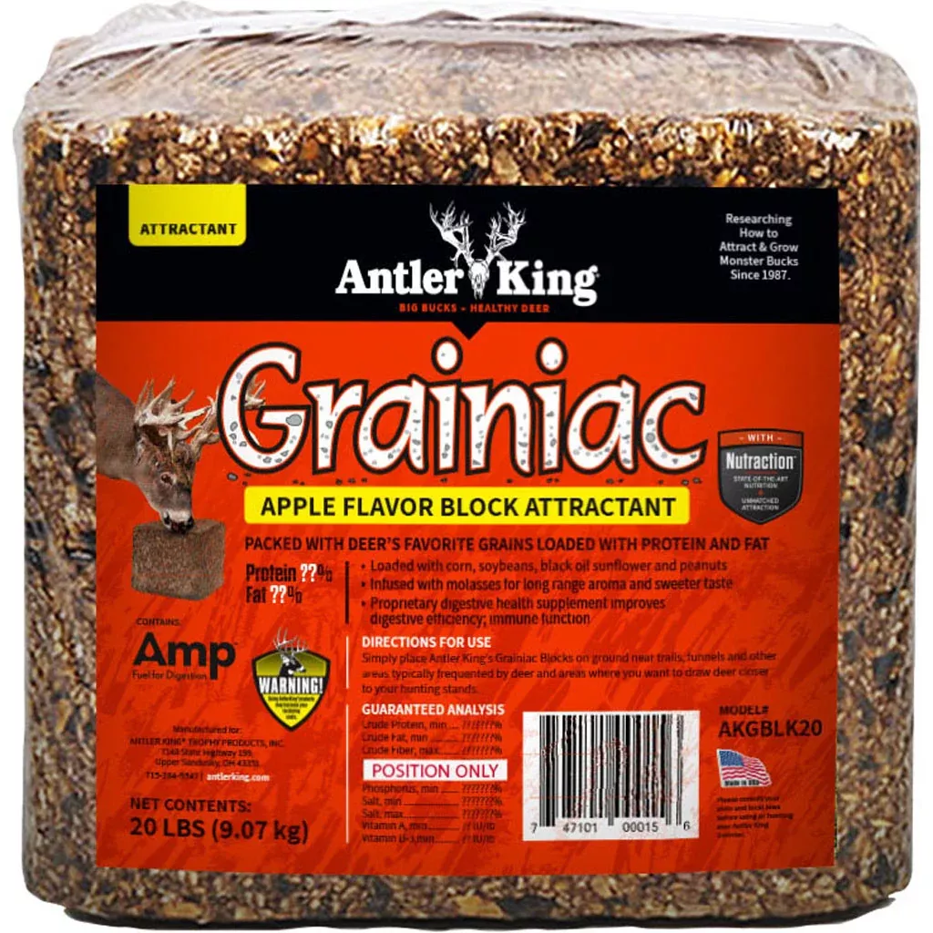 Antler King Grainiac Block Deer Attractant, Apple, 20 lb