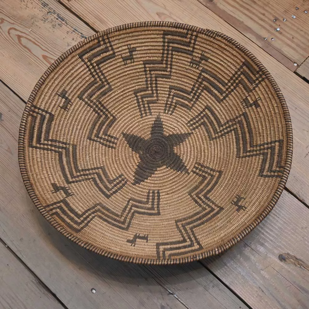 Apache Indian 1920's Handmade Woven Basket