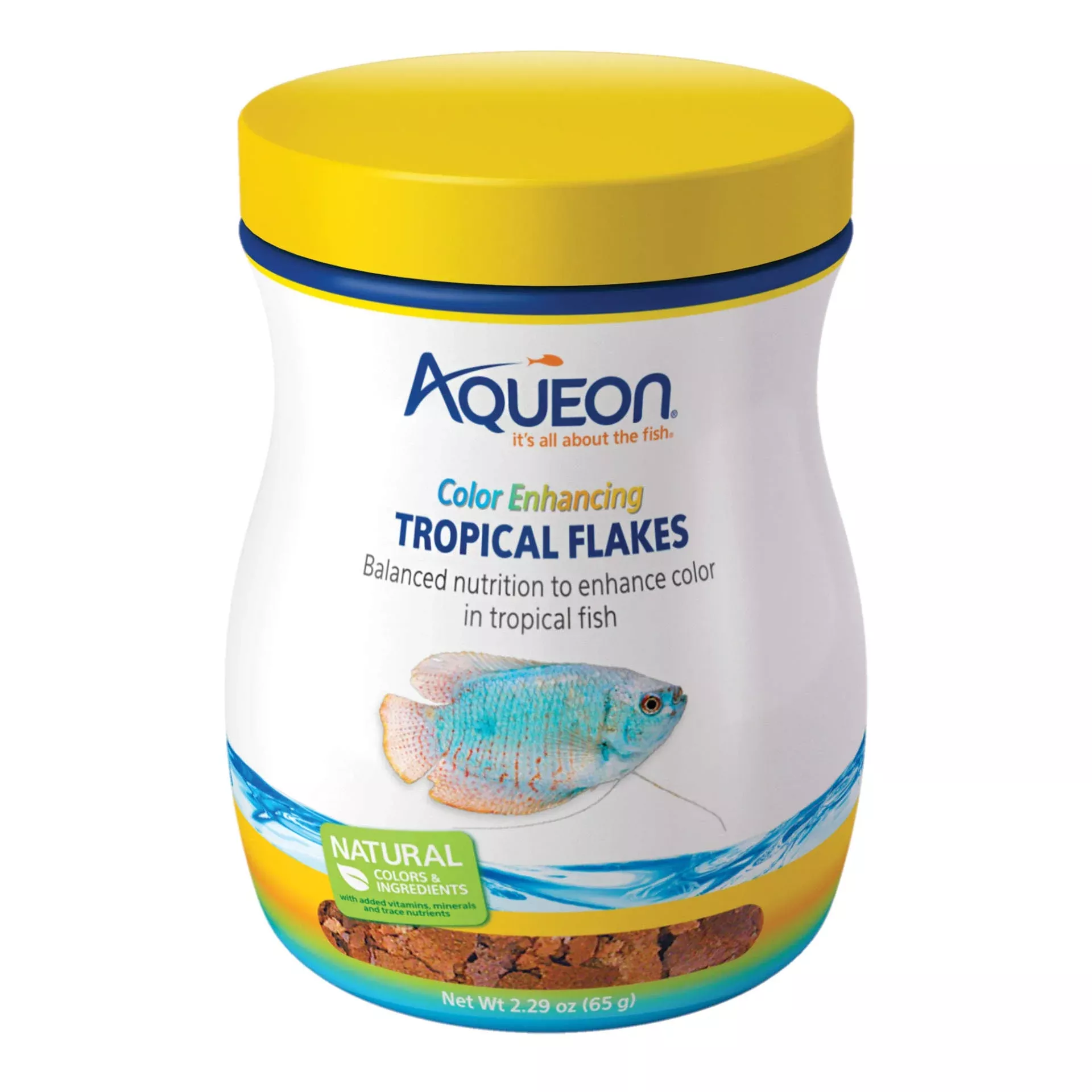 Aqueon Color Enhancing Tropical Flakes - 2.29 oz