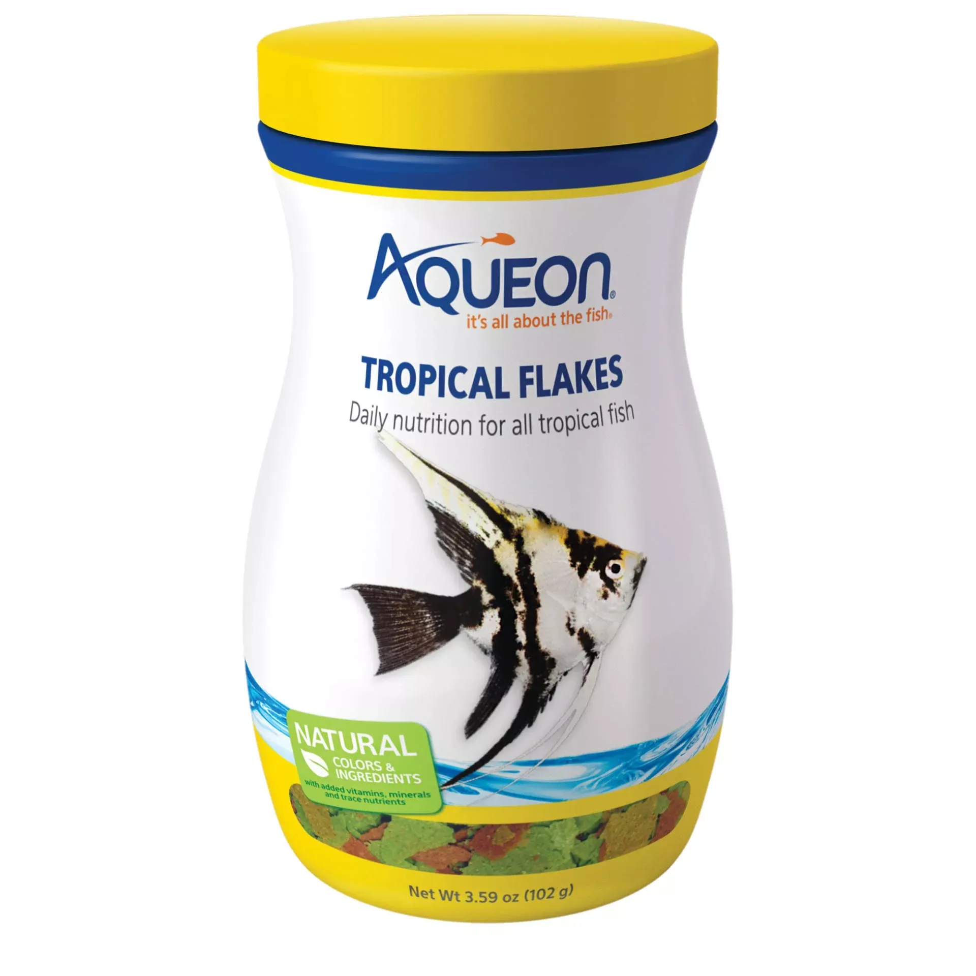 Aqueon Tropical Flakes Fish Food, 3.59 oz