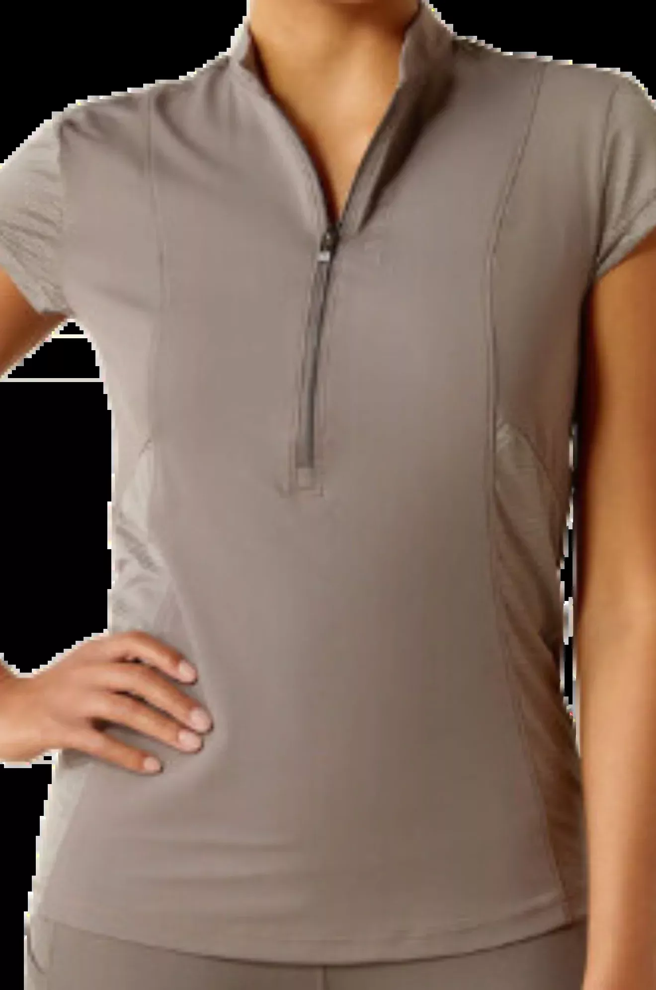 Ariat Breathe 1/4 Zip Cap Sleeve Baselayer