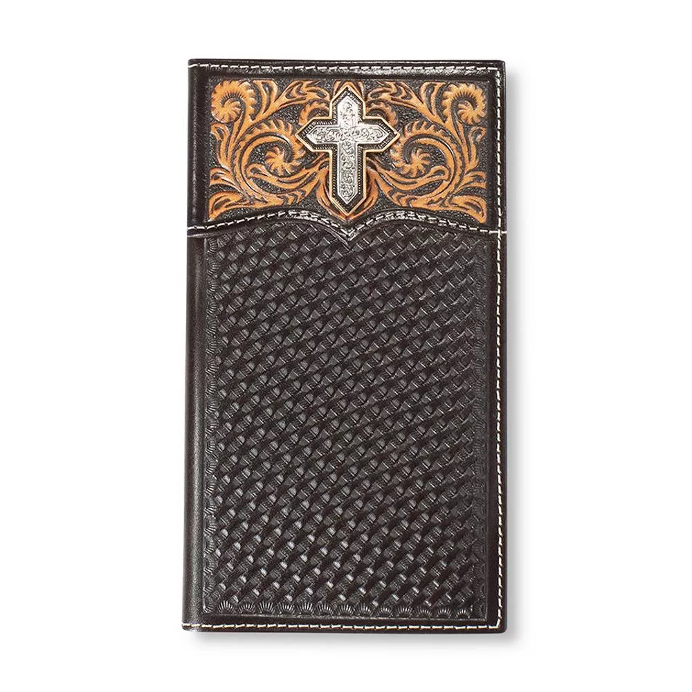 Ariat Cross Floral Filigree Rodeo Wallet