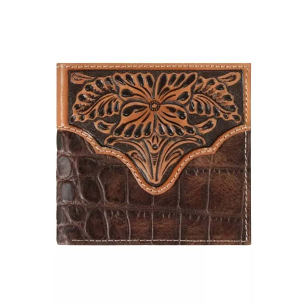 Ariat Floral Croc Bi-Fold Wallet