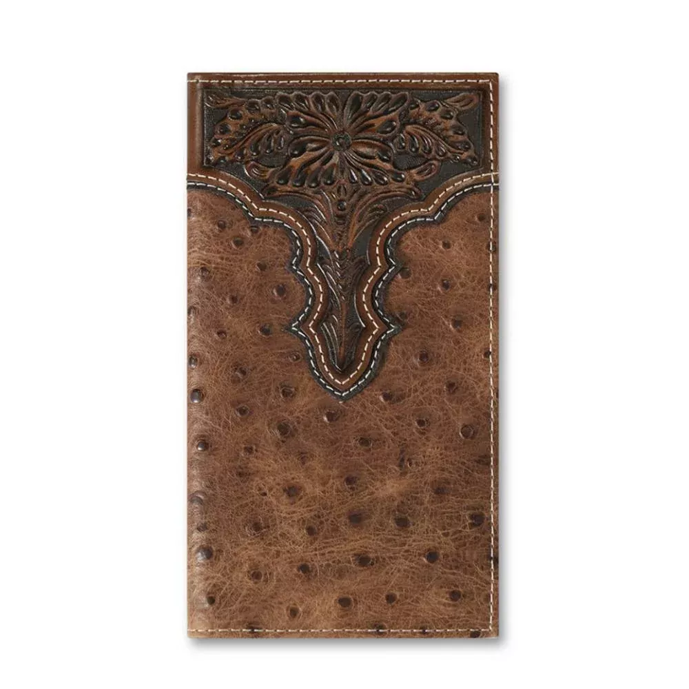 Ariat Floral Ostrich Rodeo Wallet