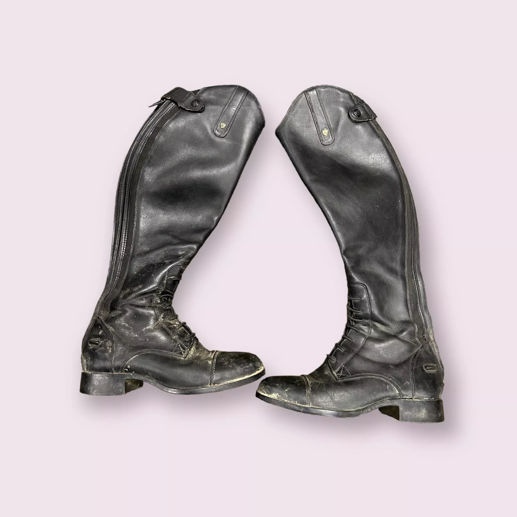 Ariat Heritage II Tall Boots - Black - Size 7 Full Calf/Medium Height - USED
