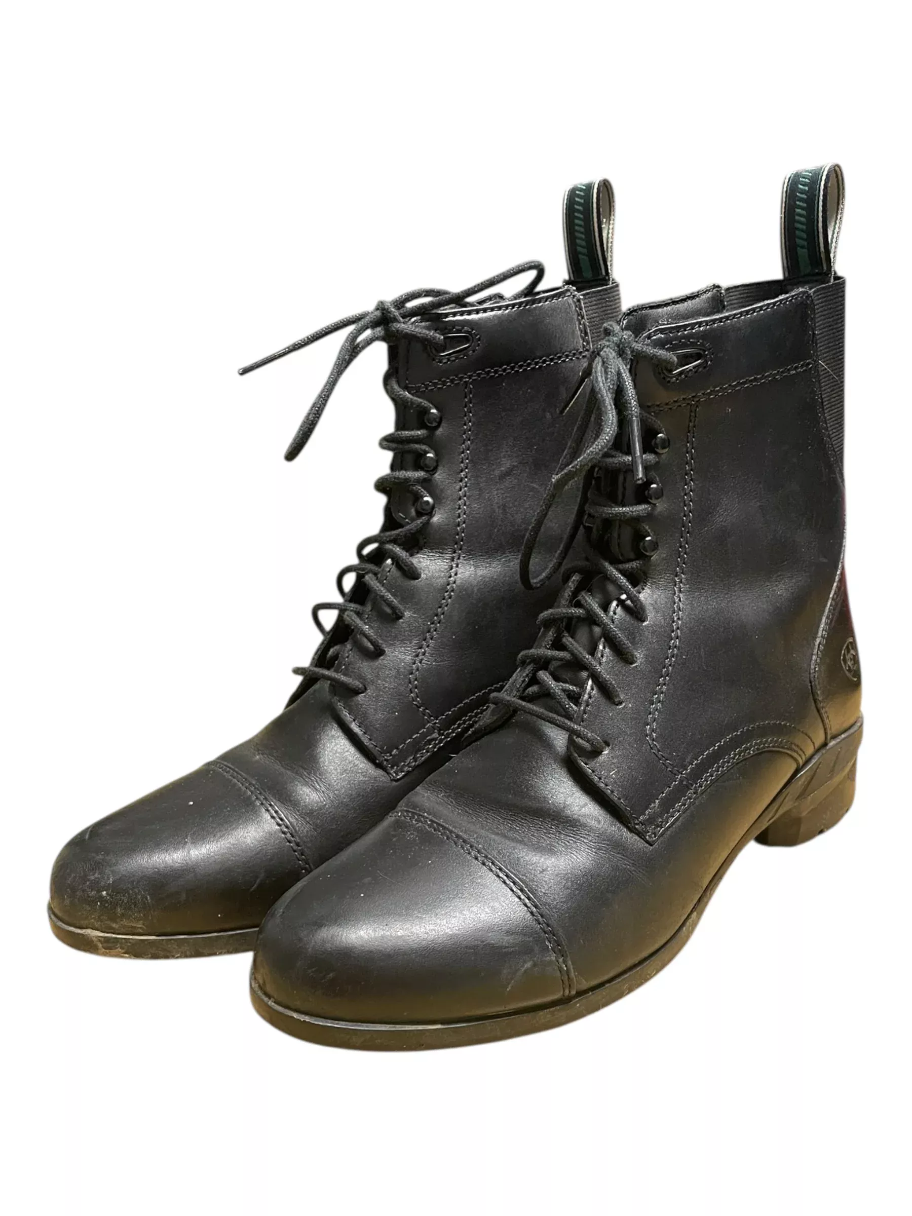 Ariat Heritage Lace Paddock Boots - Black - 9B - USED