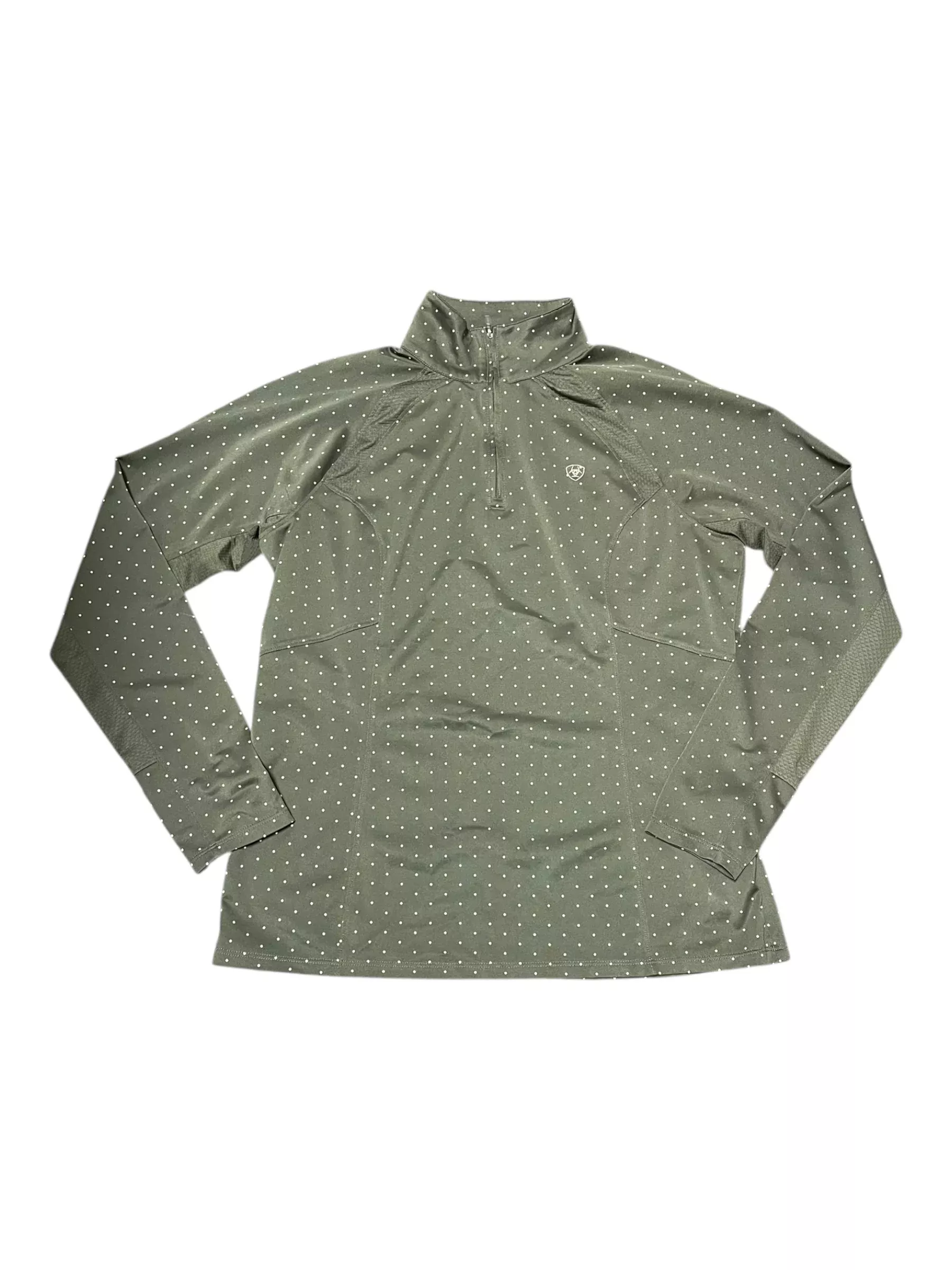 Ariat LS Sun Shirt - Green Polka Dot - L - USED