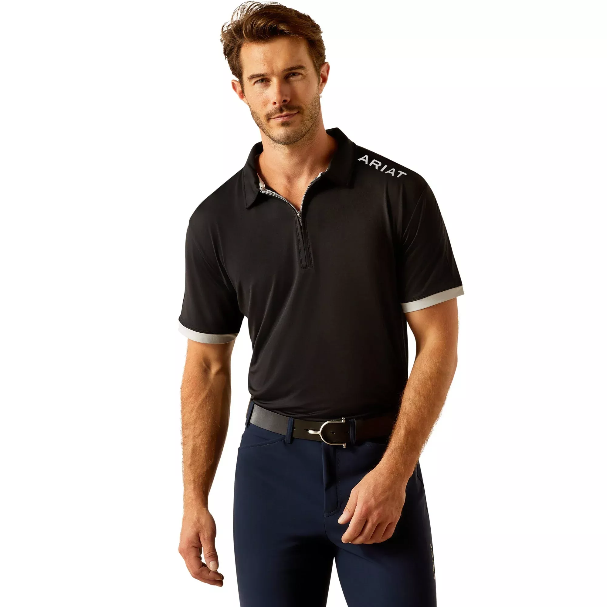 Ariat Men's Bandera 1/4 Zip Polo