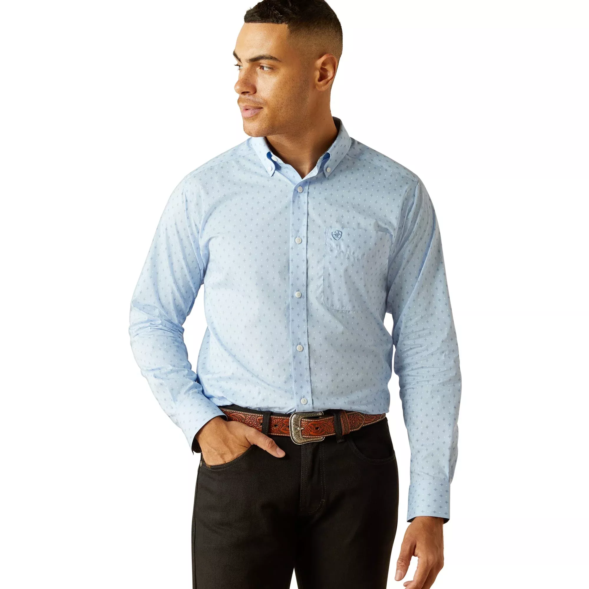 Ariat Men's Wrinkle Free Donte Fitted Shirt