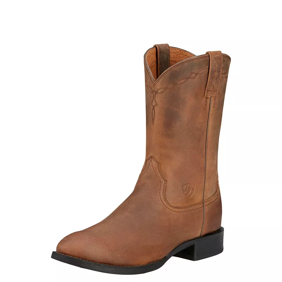 Ariat Mens Heritage Roper Round Toe Western Boots