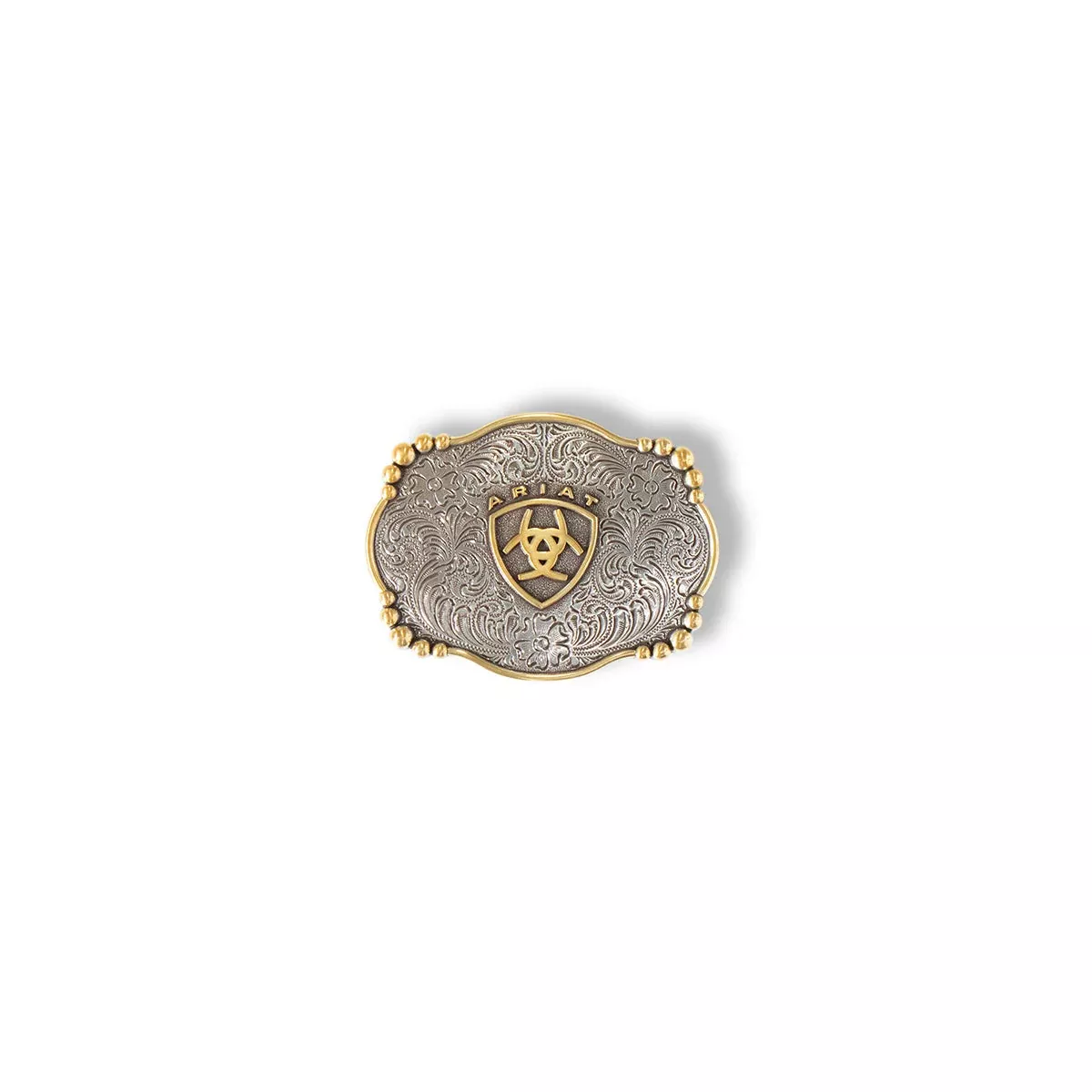 Ariat Rectangle Smooth Edge Floral Buckle