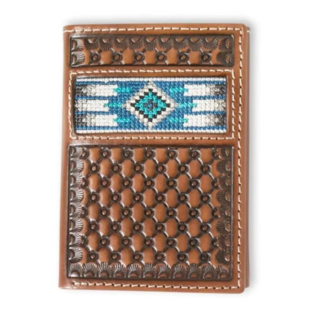 Ariat Southwest Inlay Trifold Wallet