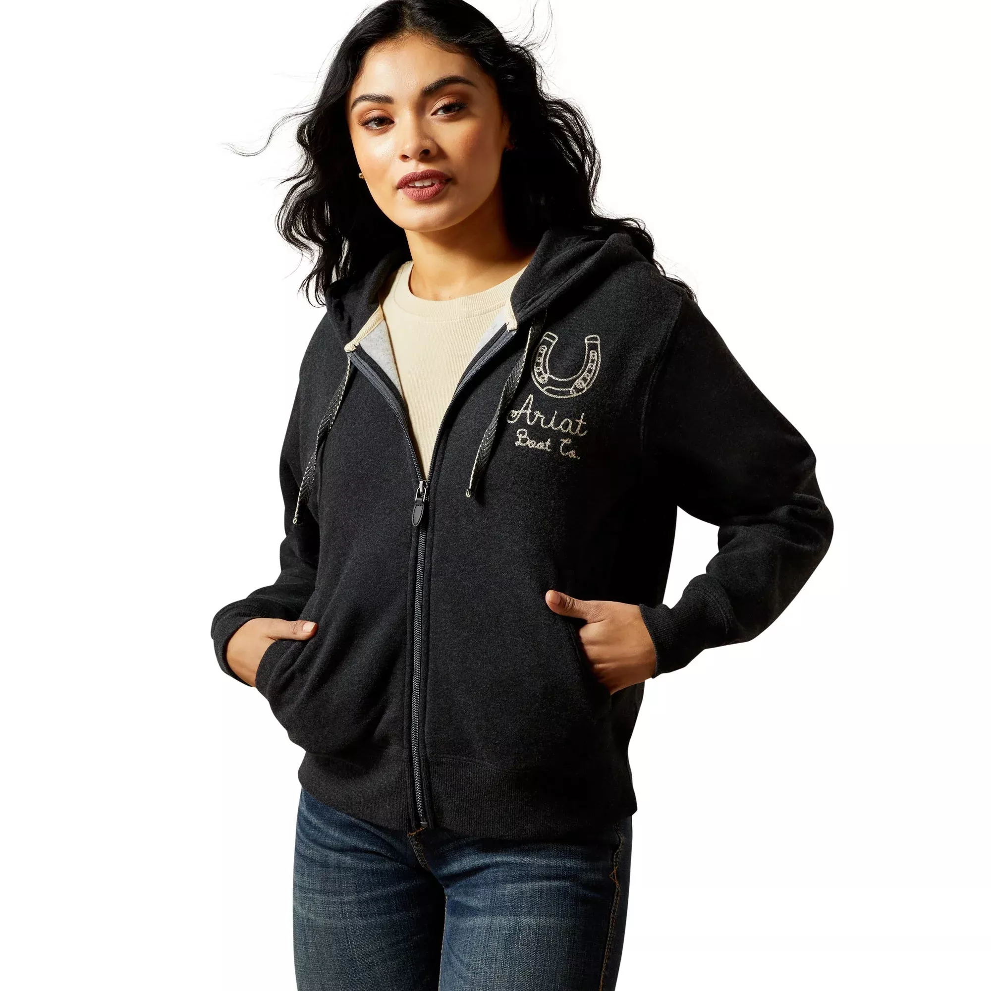 Ariat Women's Stitched Full Zip Hoodie