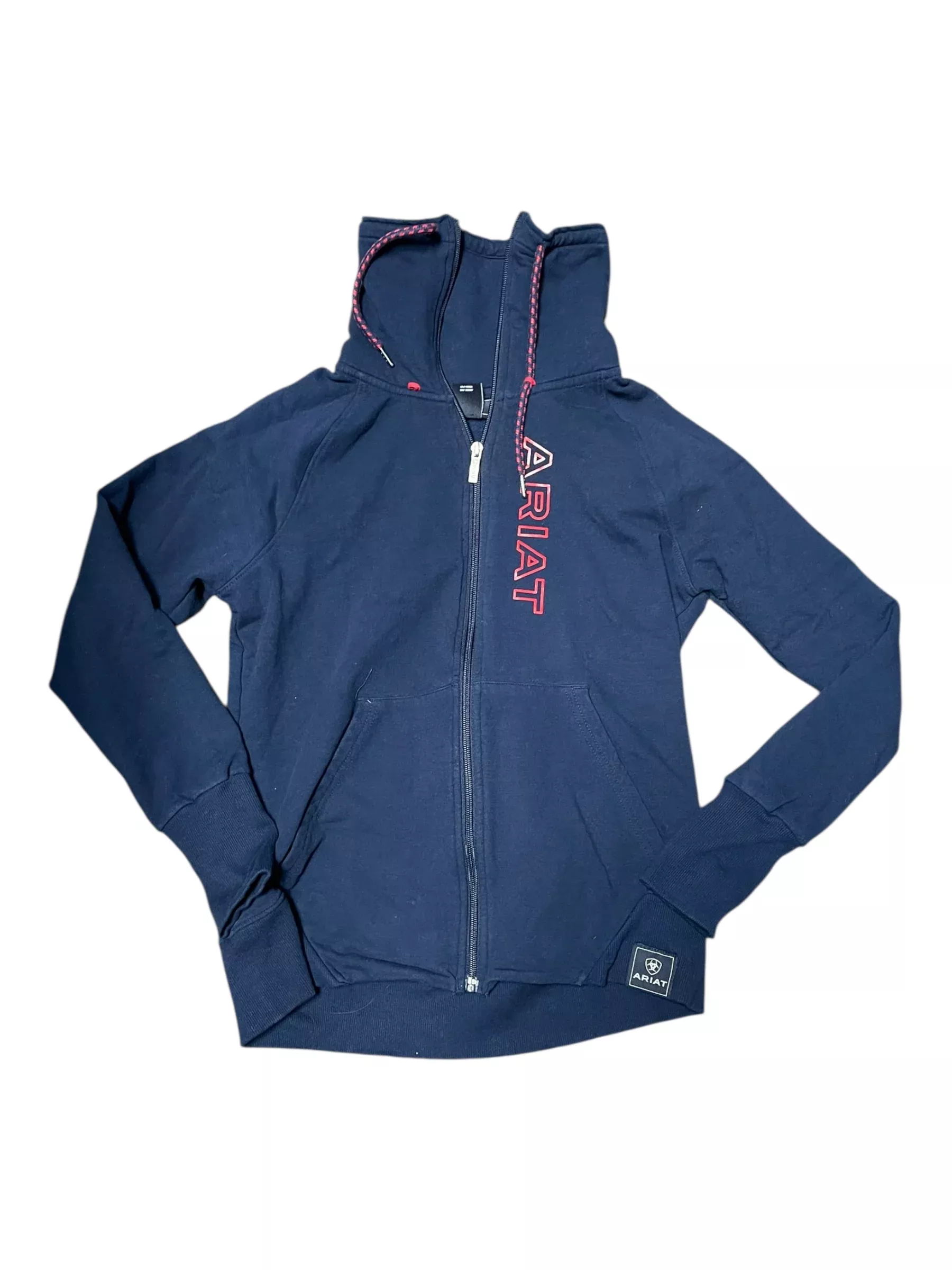 Ariat Zip Up Jacket - Navy/Red - M - USED