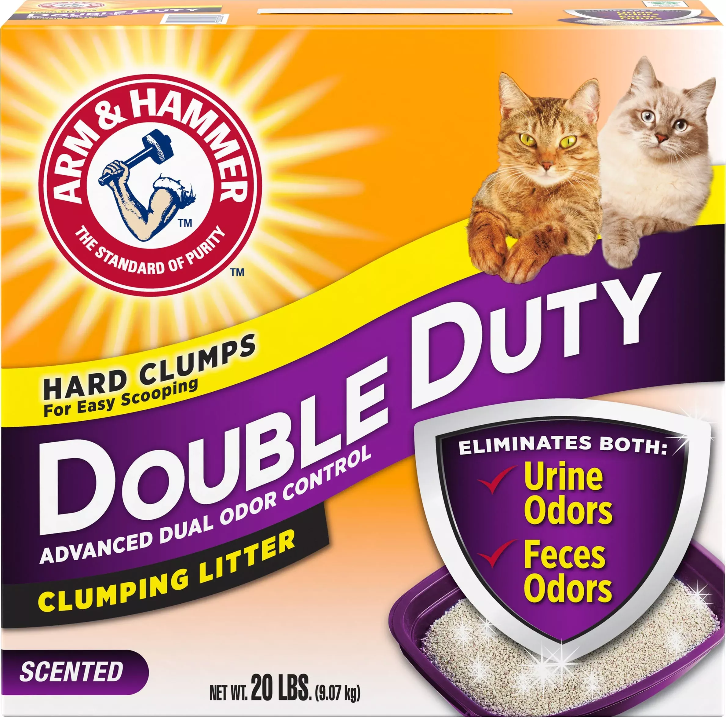 Arm & Hammer Double Duty Clumping Cat Litter, 20 lb