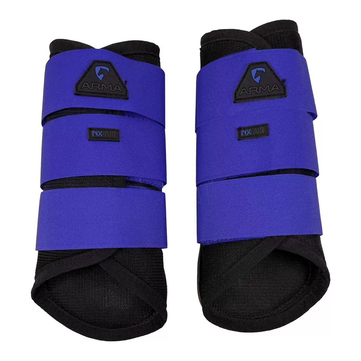 Arma NX-AIR Front Brush Boots in Black/Blue - Full